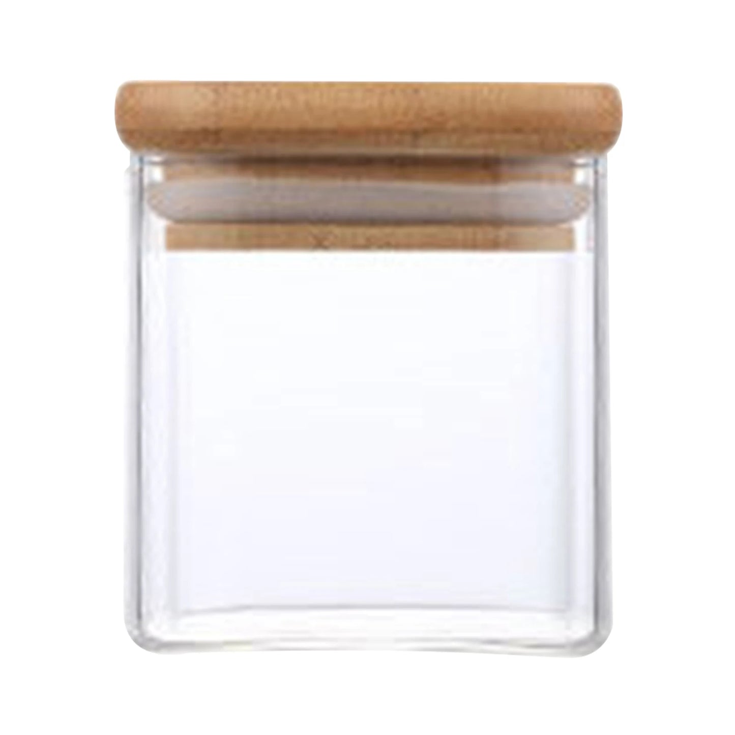 Airtight Glass Storage Jar with Wooden Lid