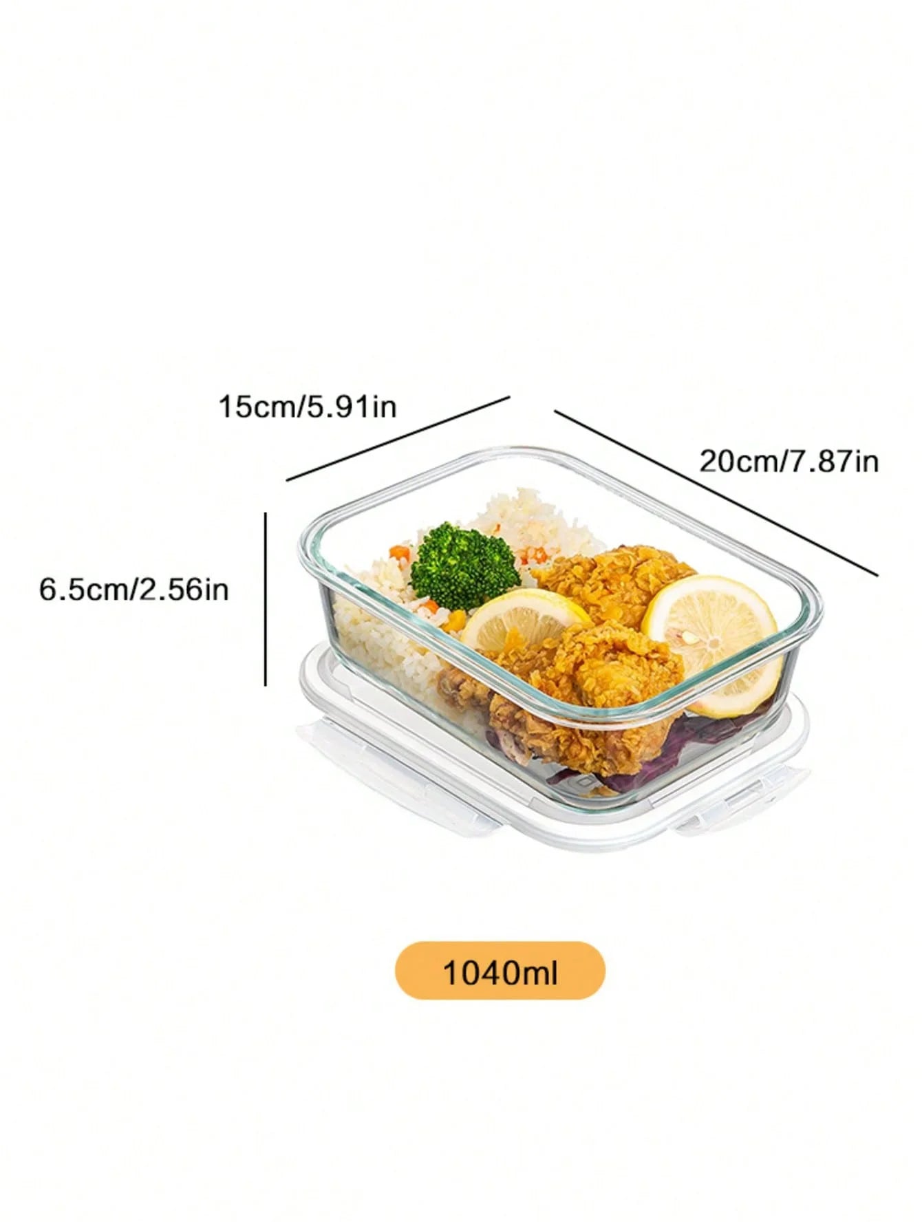 Glass Meal Prep Containers with Lids — Fridge & Dishwasher Safe