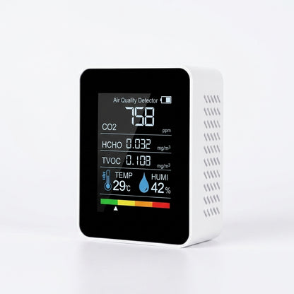 Multi-Sensor Indoor Air Quality Monitor — Clear LCD Display
