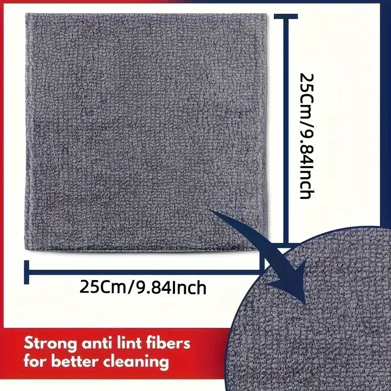 Reusable Microfiber Cleaning Cloths (Lint-Free)