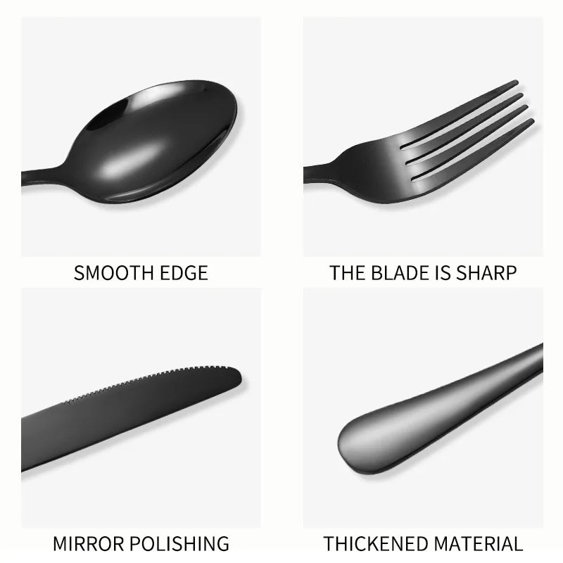 Stainless Steel Cutlery Set — 30 Piece Household Set