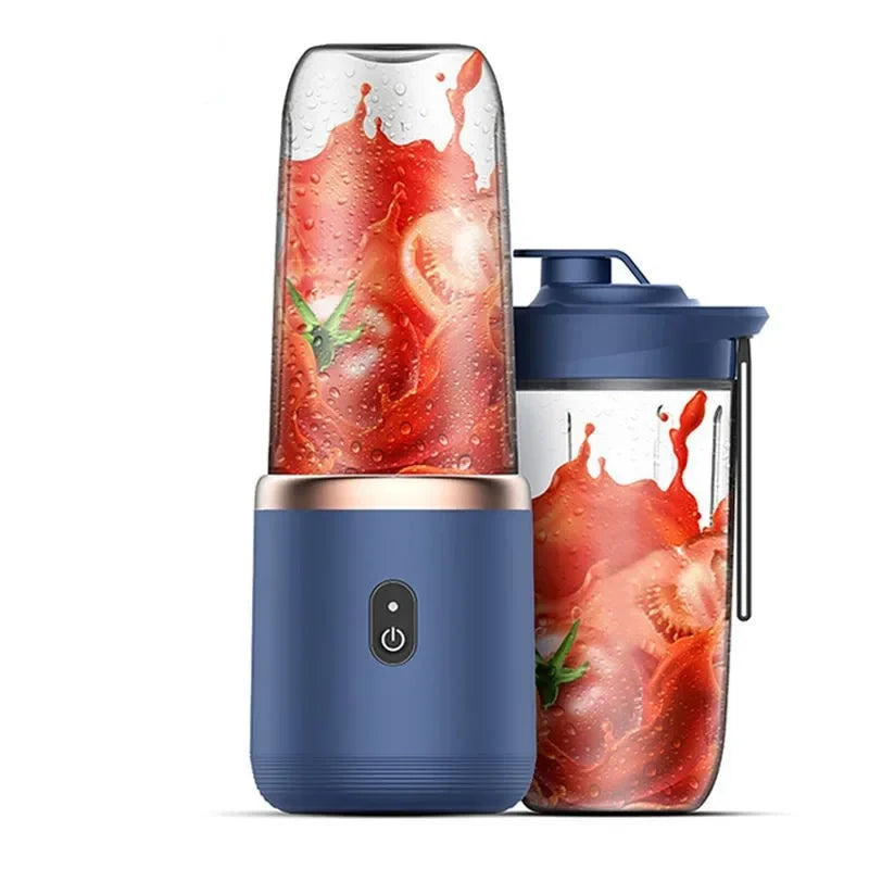 Portable Blender Bottle — USB Rechargeable, 6-Blade Personal Juicer