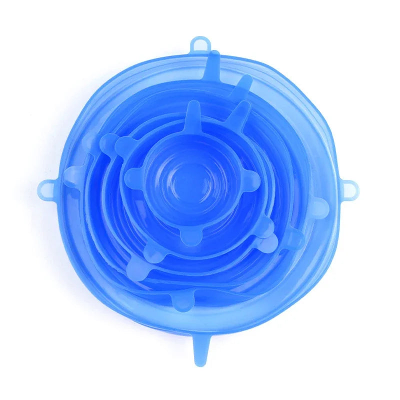Reusable Silicone Stretch Lids (6 Pack) — Replace Cling Film Forever