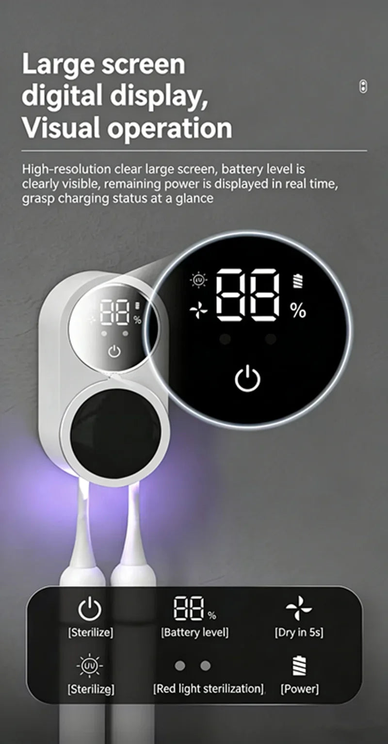 Rechargeable UV Toothbrush Steriliser — Travel Case