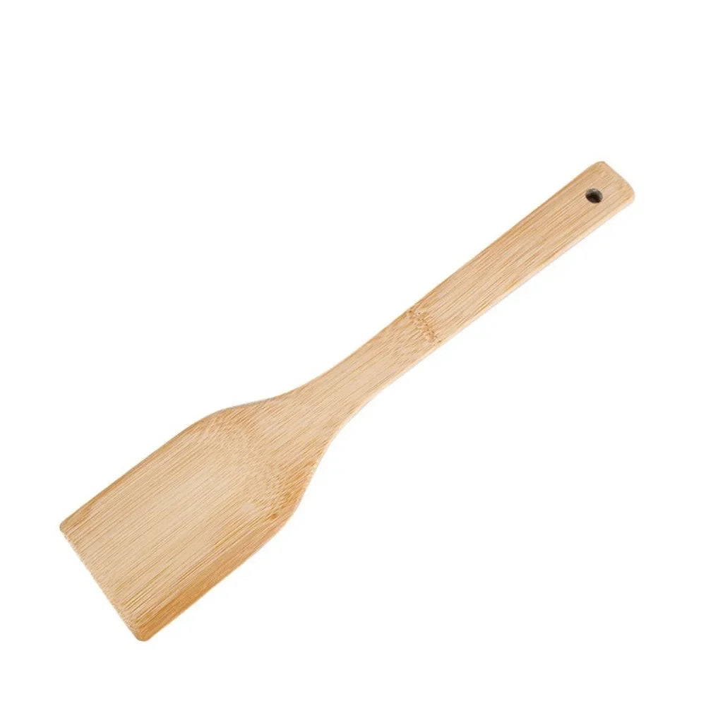 Bamboo Cooking Utensil Set — 3 Piece, Non-Stick Safe