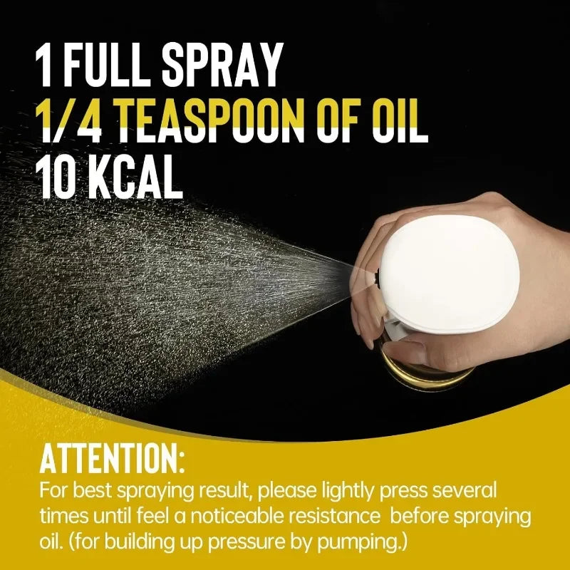 Oil Spray Bottle — Fine-Mist Dispenser for Cooking, Salads &amp; BBQ