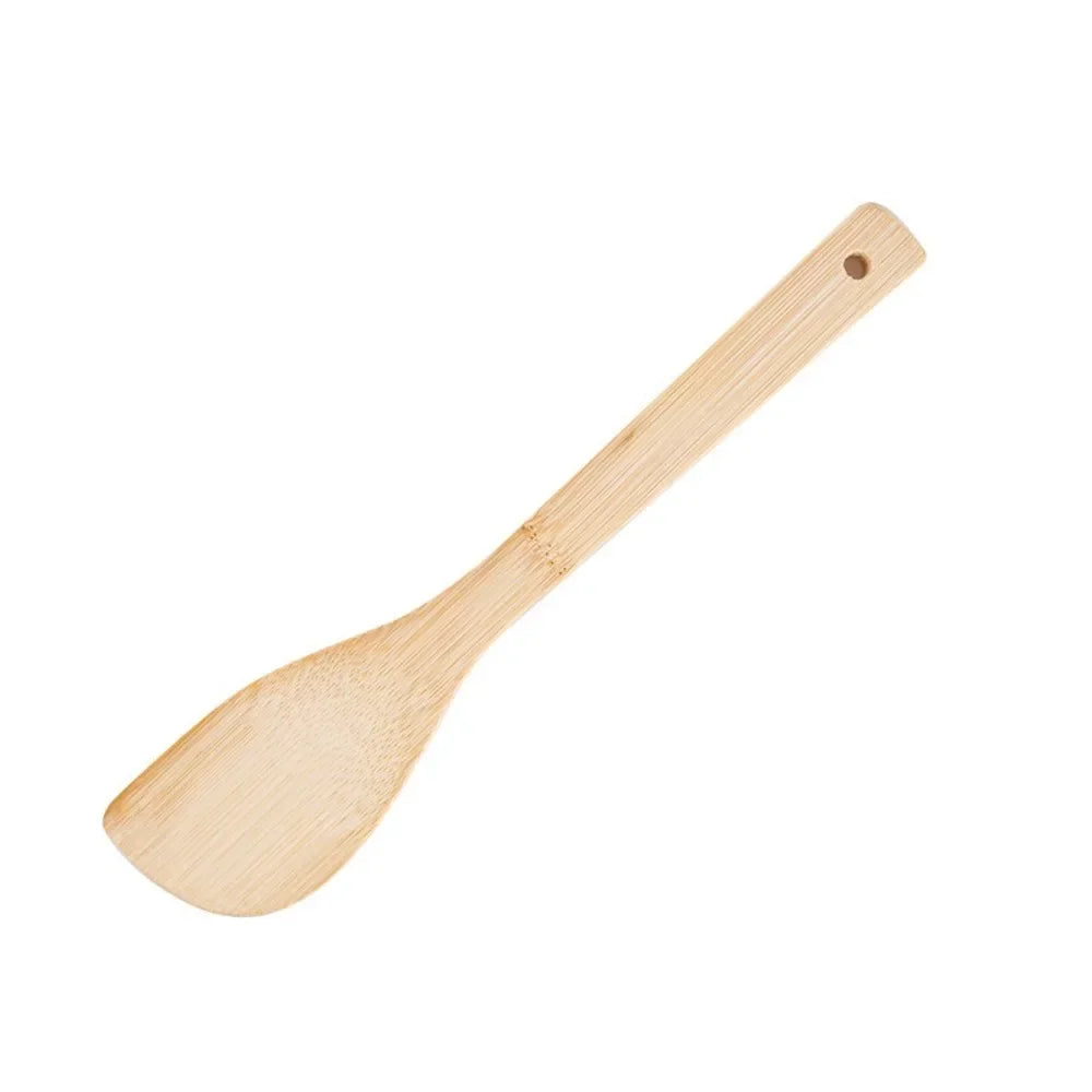 Bamboo Cooking Utensil Set — 3 Piece, Non-Stick Safe