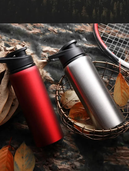 Reusable Aluminium Water Bottle — 600ml, Leak-Proof