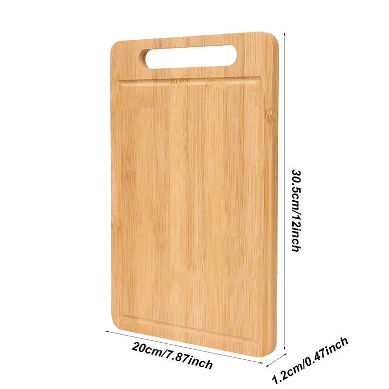 Natural Wooden Chopping & Serving Board (Double-Sided)