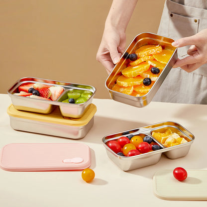 304 Stainless Steel Lunch Box — 600ml & 650ml Bento
