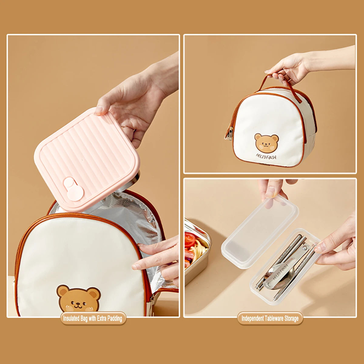 304 Stainless Steel Lunch Box — 600ml & 650ml Bento