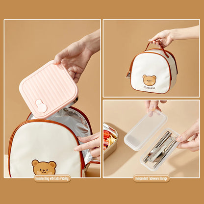 304 Stainless Steel Lunch Box — 600ml & 650ml Bento