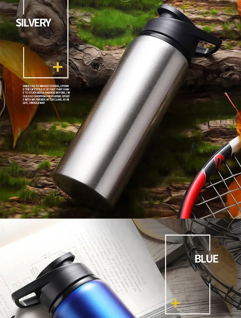 Reusable Aluminium Water Bottle — 600ml, Leak-Proof