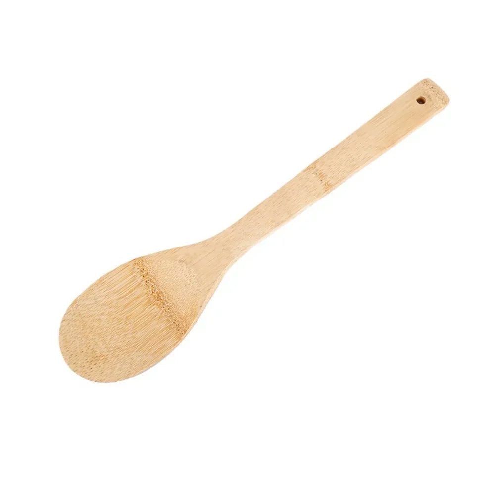 Bamboo Cooking Utensil Set — 3 Piece, Non-Stick Safe