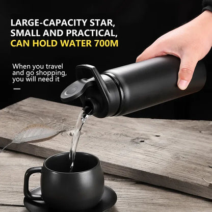 Reusable Aluminium Water Bottle — 600ml, Leak-Proof