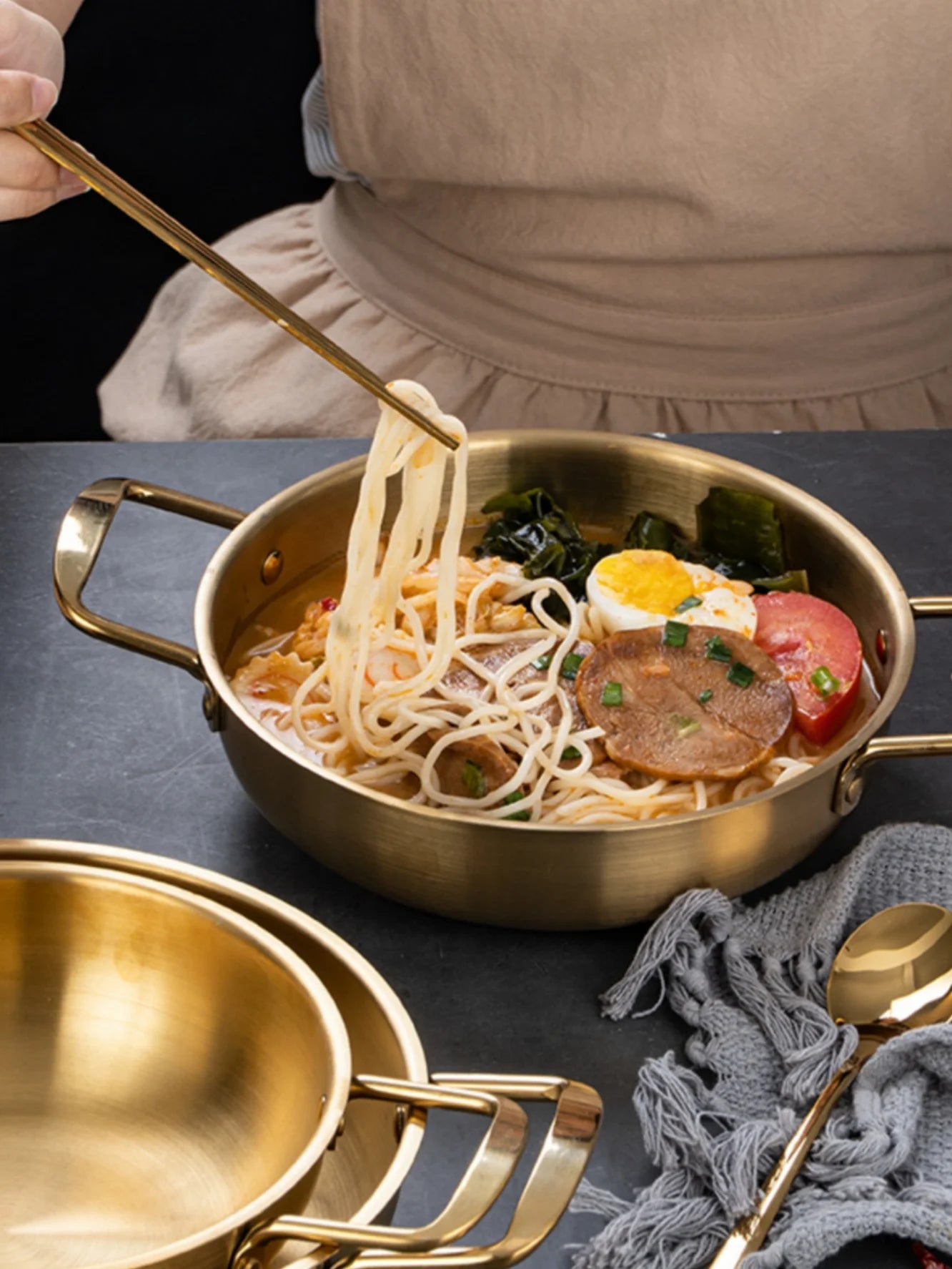 Stainless Steel Saucepan with Handle — Multi-Purpose Cooking Pot