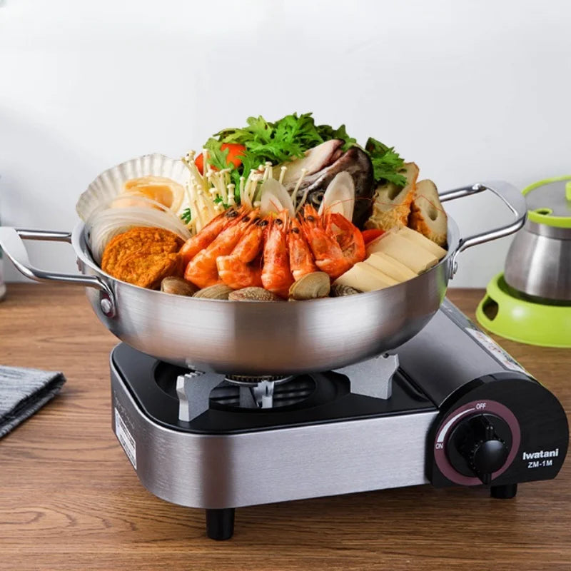Stainless Steel Saucepan with Handle — Multi-Purpose Cooking Pot