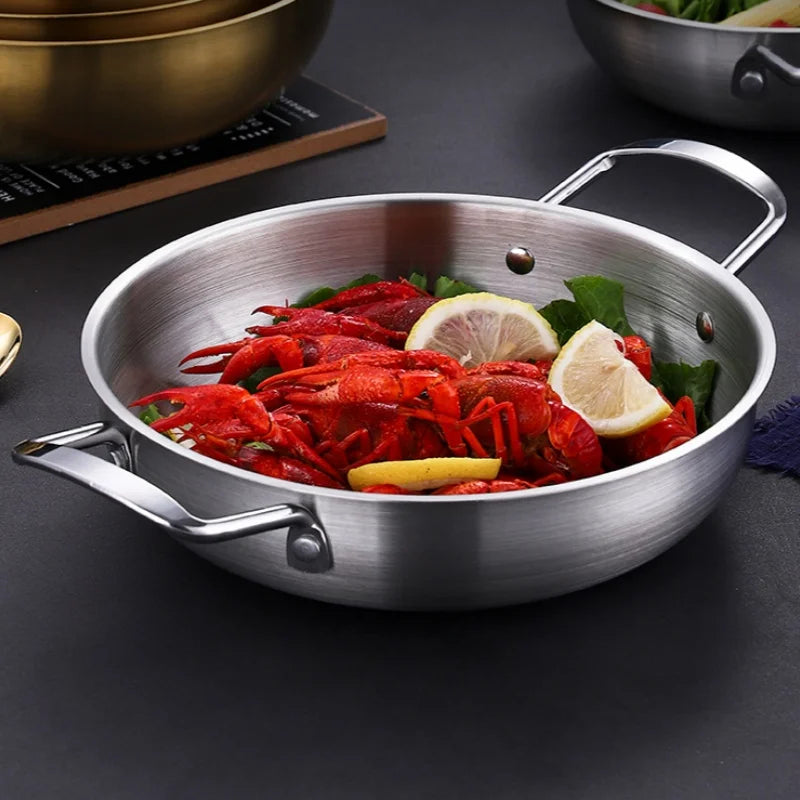 Stainless Steel Saucepan with Handle — Multi-Purpose Cooking Pot
