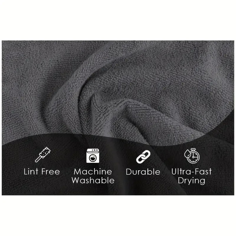 Reusable Microfiber Cleaning Cloths (Lint-Free)