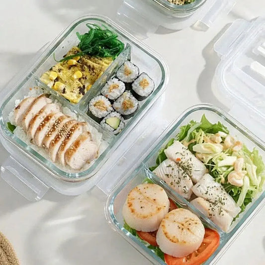 Glass Meal Prep Containers with Lids — Fridge & Dishwasher Safe
