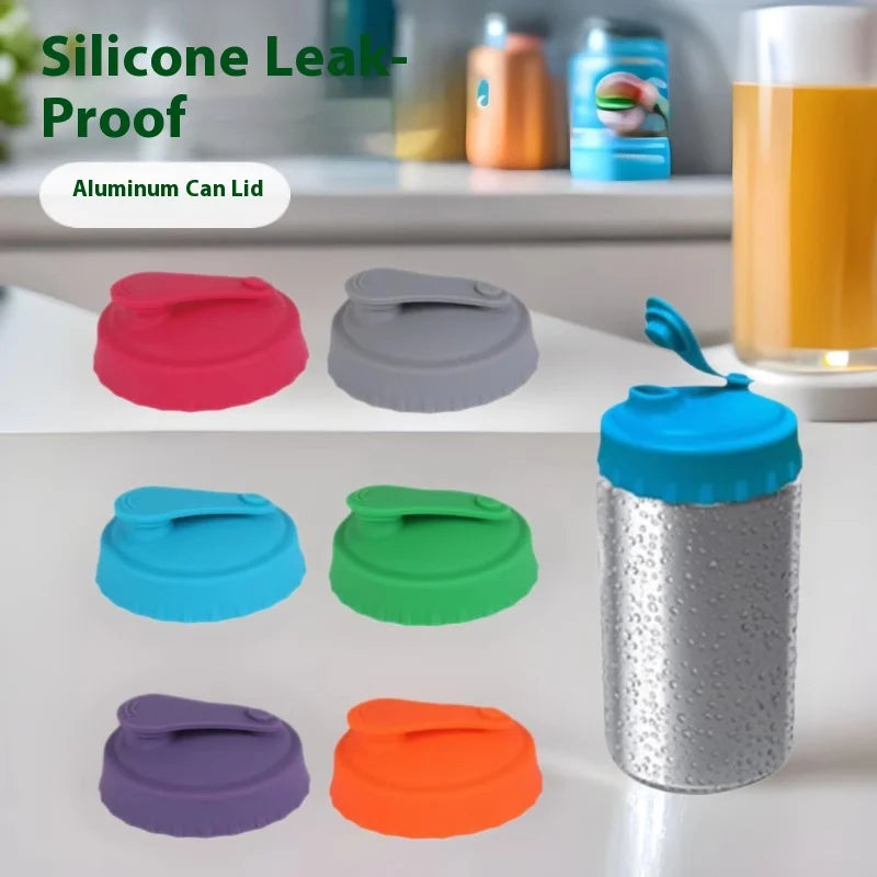 Reusable Silicone Can & Cup Lids (6 Pack) — Airtight Fresh Seals