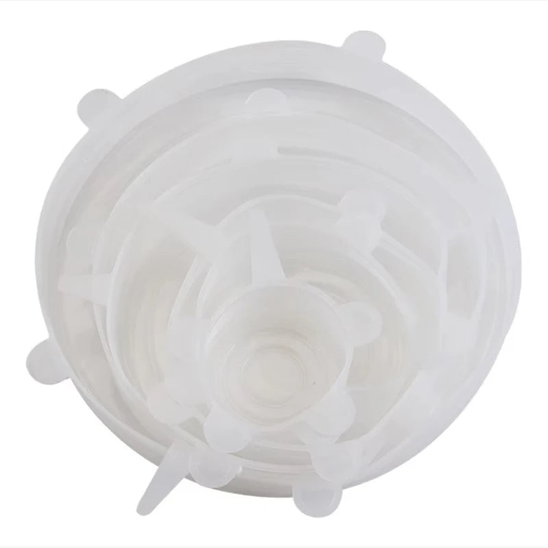 Reusable Silicone Stretch Lids (6 Pack) — Replace Cling Film Forever