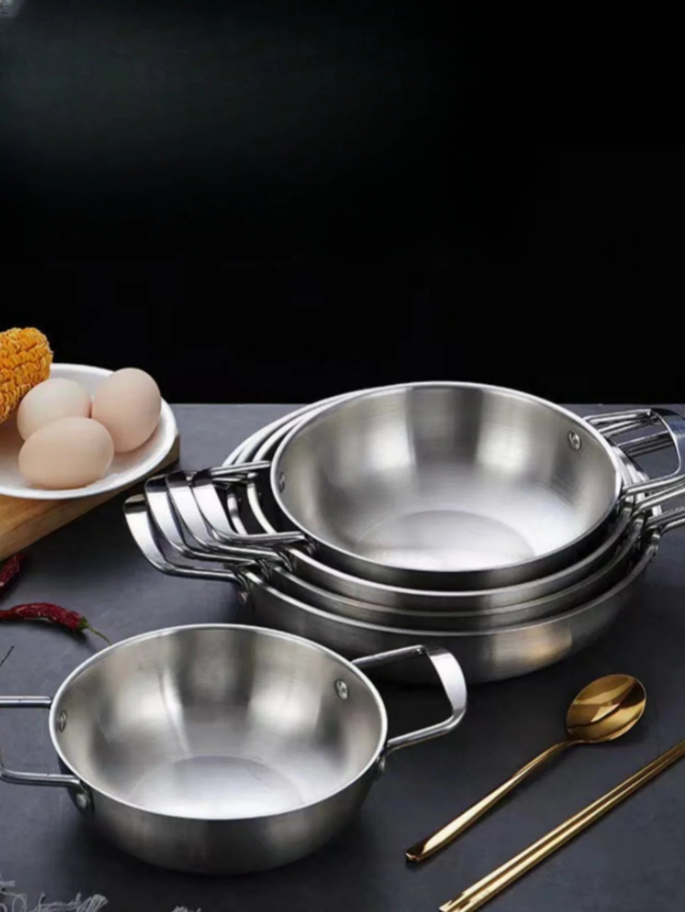 Stainless Steel Saucepan with Handle — Multi-Purpose Cooking Pot