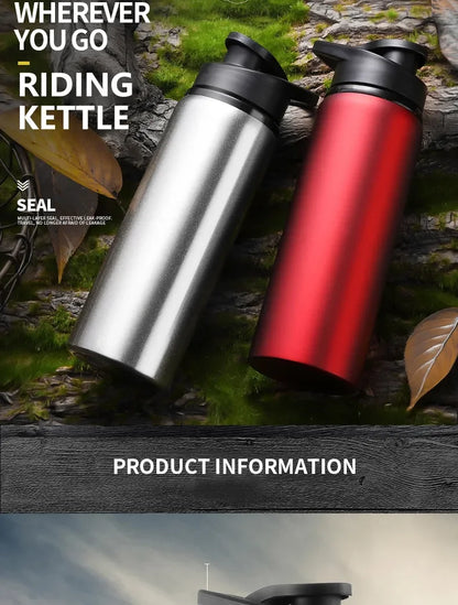 Reusable Aluminium Water Bottle — 600ml, Leak-Proof