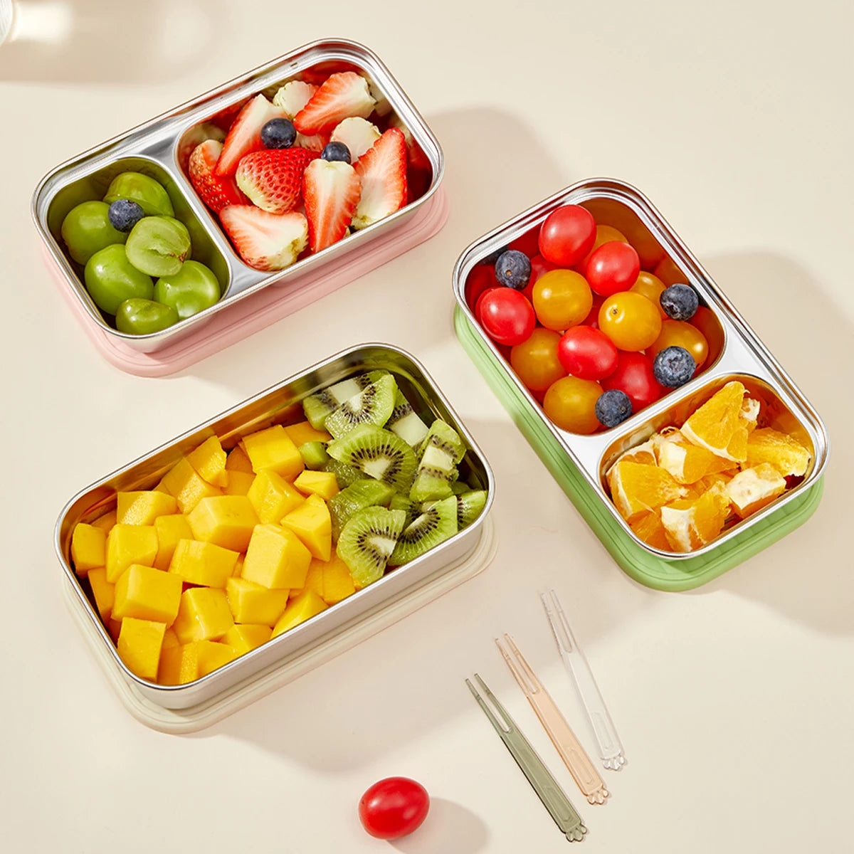304 Stainless Steel Lunch Box — 600ml & 650ml Bento