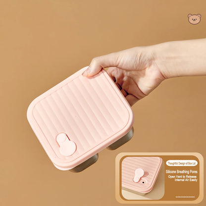 304 Stainless Steel Lunch Box — 600ml & 650ml Bento