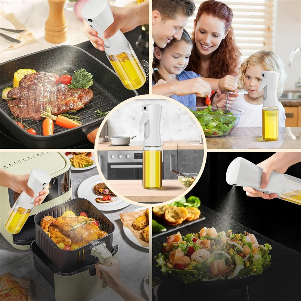 Oil Spray Bottle — Fine-Mist Dispenser for Cooking, Salads &amp; BBQ