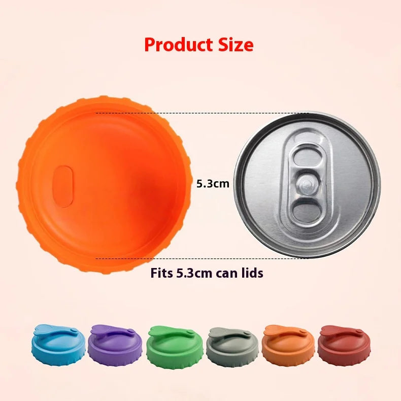 Reusable Silicone Can & Cup Lids (6 Pack) — Airtight Fresh Seals