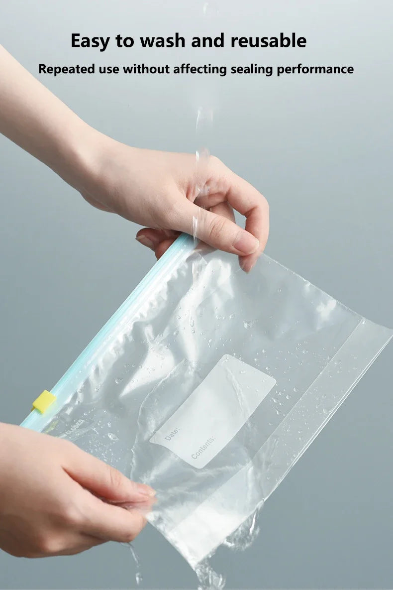 Reusable Food Storage Bags with Zip Lock — Leak-Proof & Food-Grade