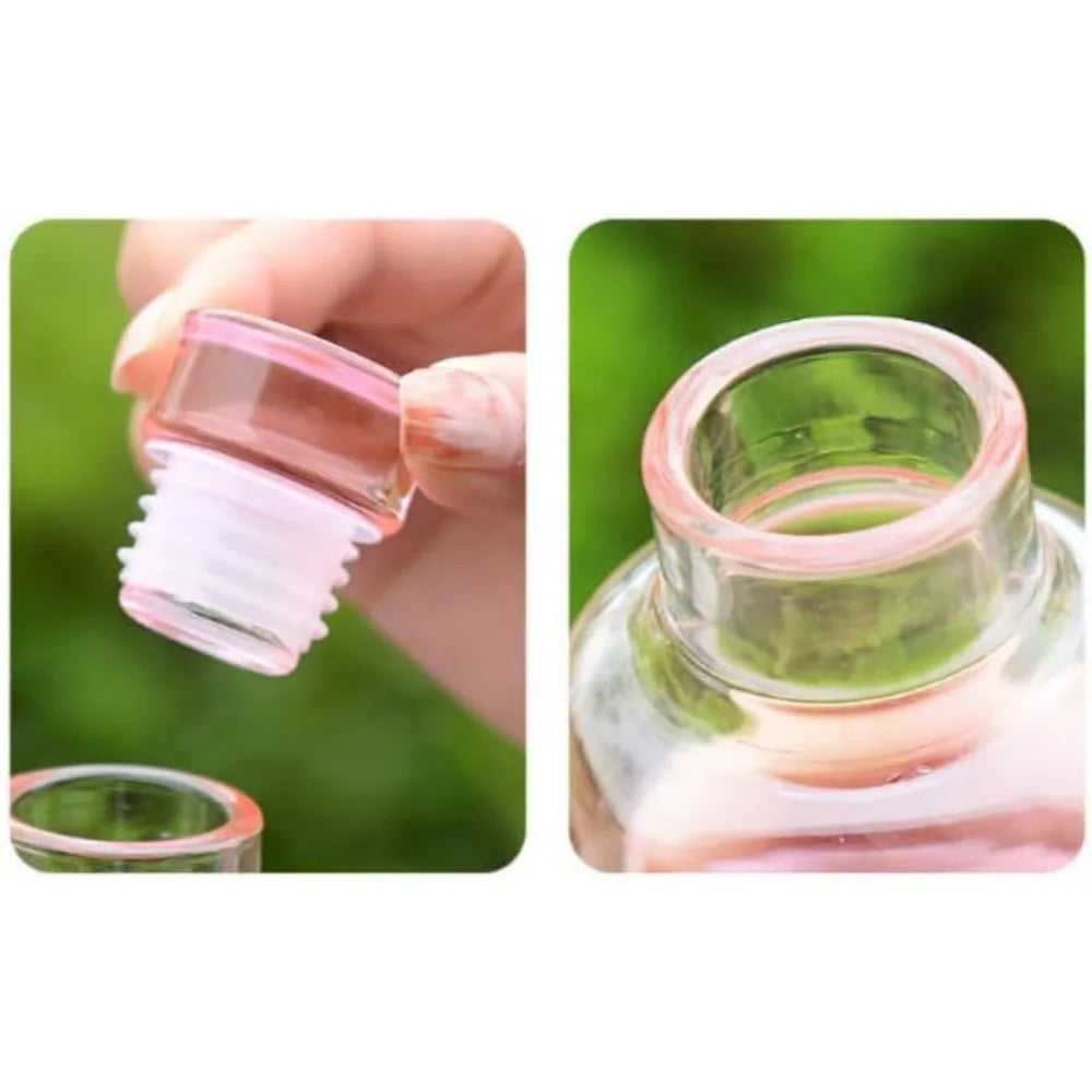Tall Glass Tumbler with Glass Lid — All-Purpose Drinking Glass