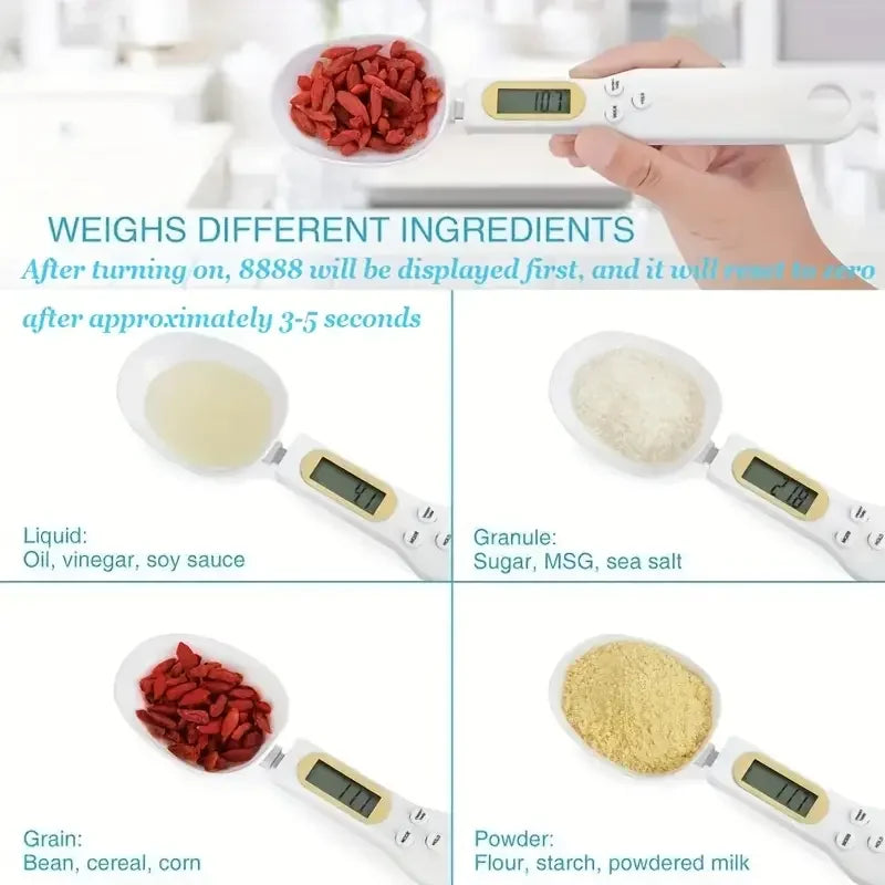 Digital Spoon Scale — 0.1g Precision for Coffee, Spices &amp; Baking