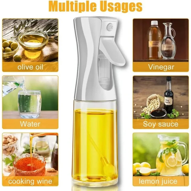 Oil Spray Bottle — Fine-Mist Dispenser for Cooking, Salads &amp; BBQ