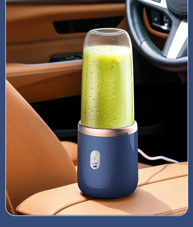 Portable Blender Bottle — USB Rechargeable, 6-Blade Personal Juicer