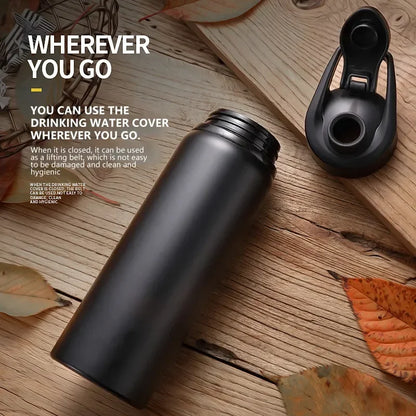 Reusable Aluminium Water Bottle — 600ml, Leak-Proof