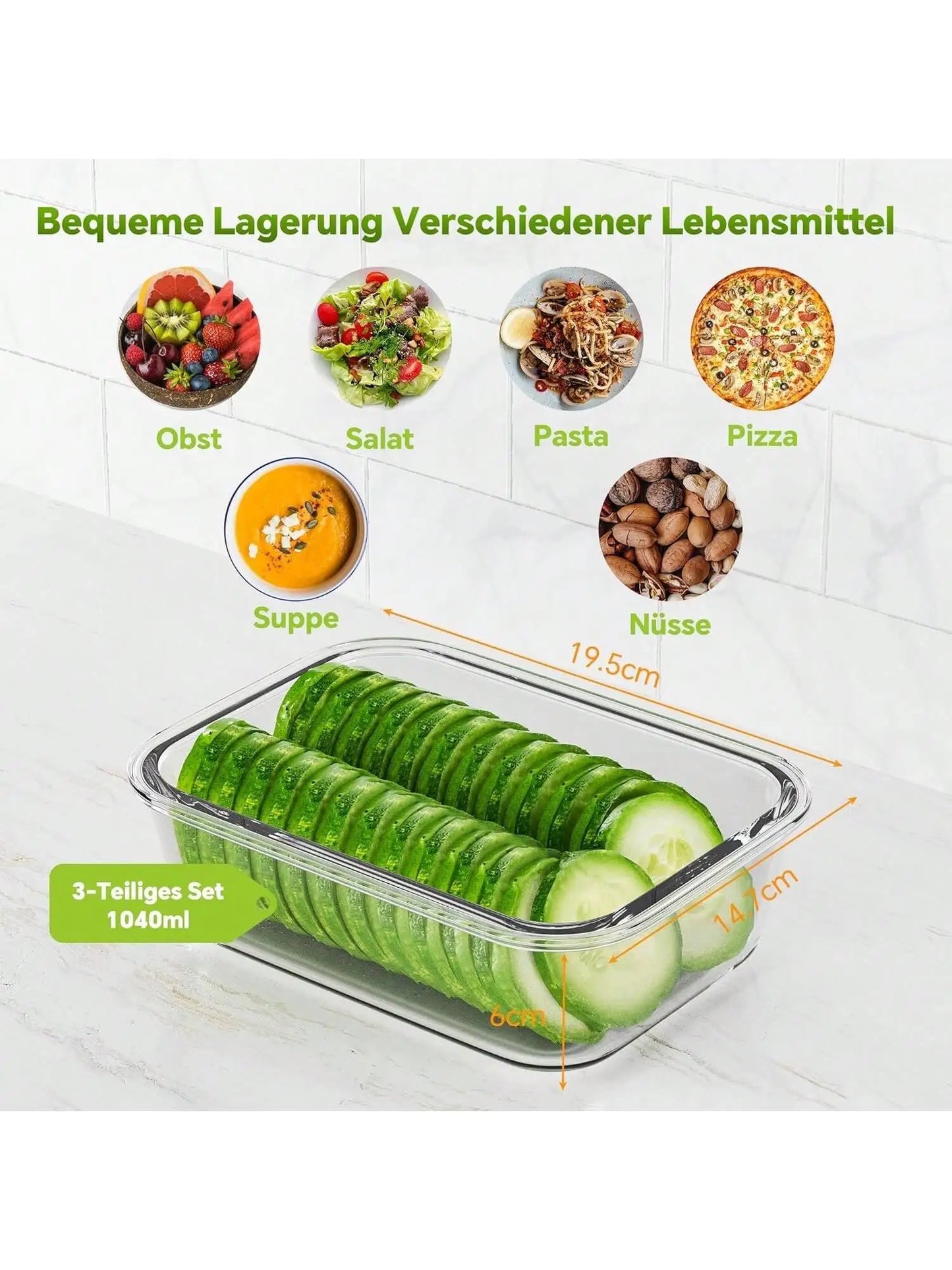 Glass Meal Prep Containers with Lids — Fridge & Dishwasher Safe