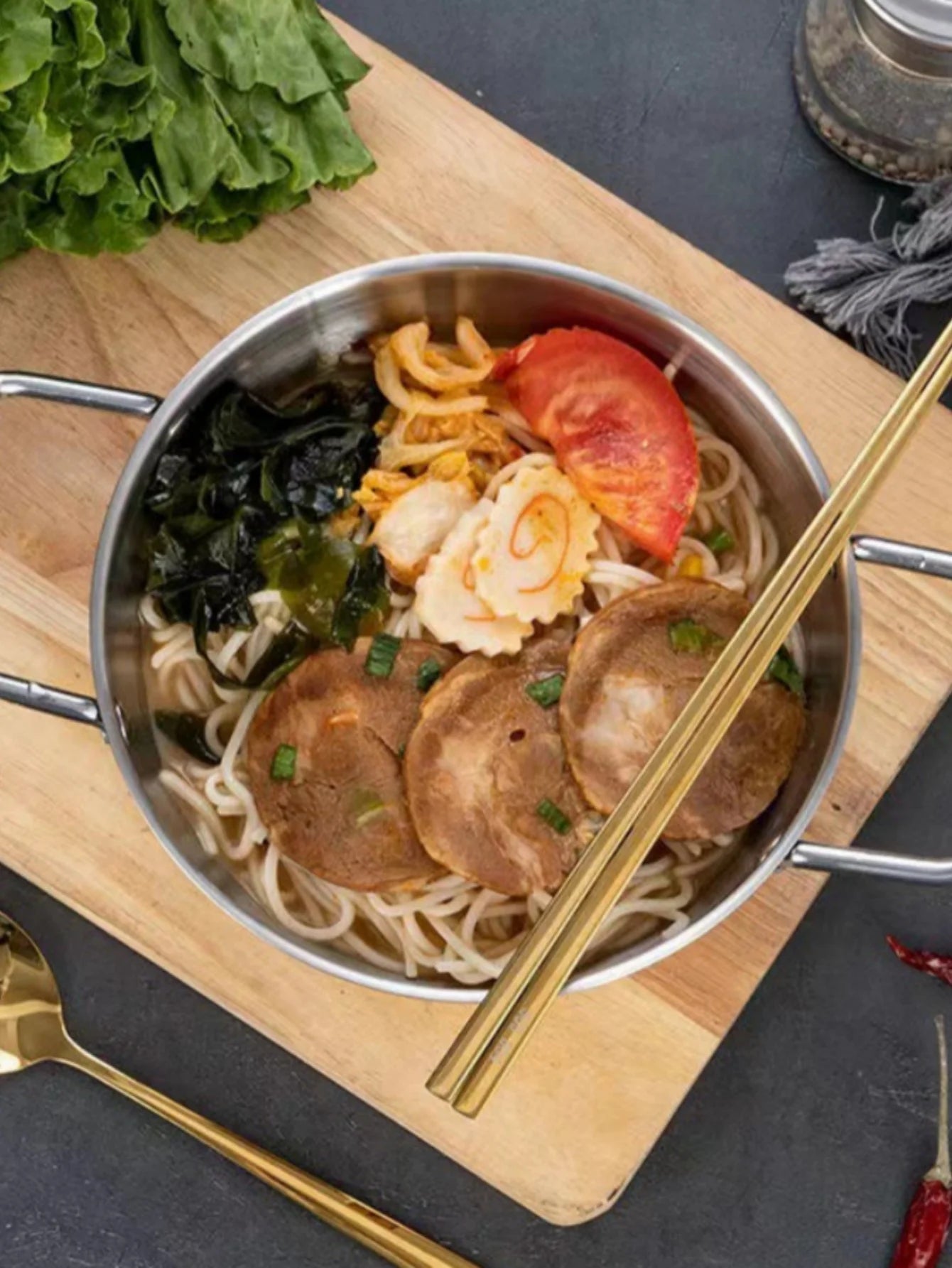 Stainless Steel Saucepan with Handle — Multi-Purpose Cooking Pot