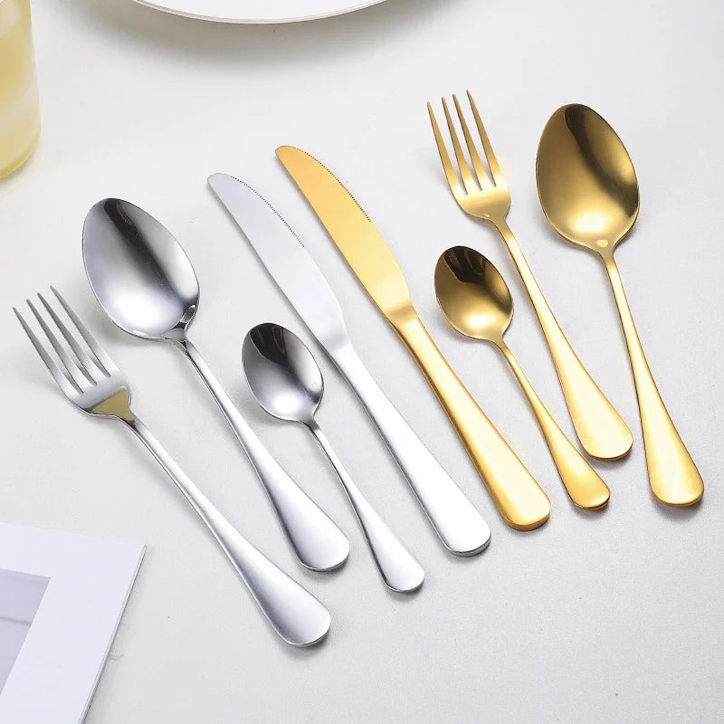 Stainless Steel Cutlery Set — 30 Piece Household Set