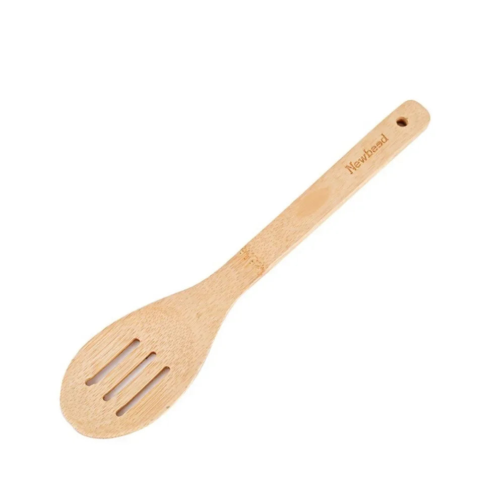Bamboo Cooking Utensil Set — 3 Piece, Non-Stick Safe