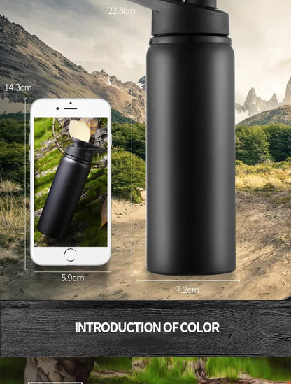 Reusable Aluminium Water Bottle — 600ml, Leak-Proof