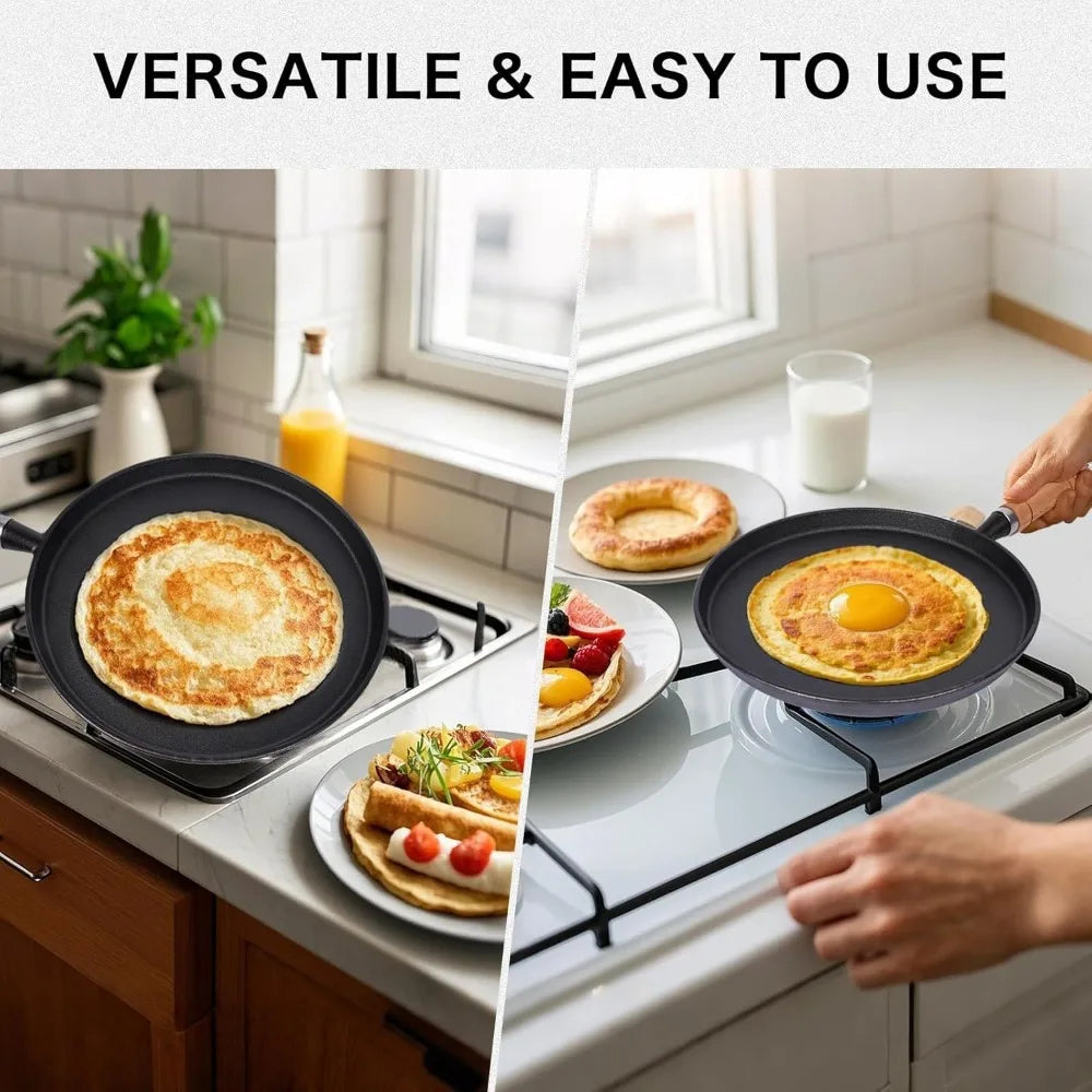Cast Iron Frying Pan — Uncoated &amp; Naturally Non-Stick