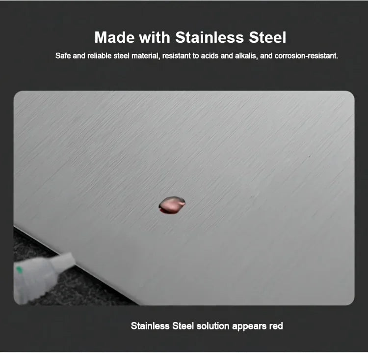 Stainless Steel Cutting Board Set (2pc) — BPA-Free & Rust-Proof
