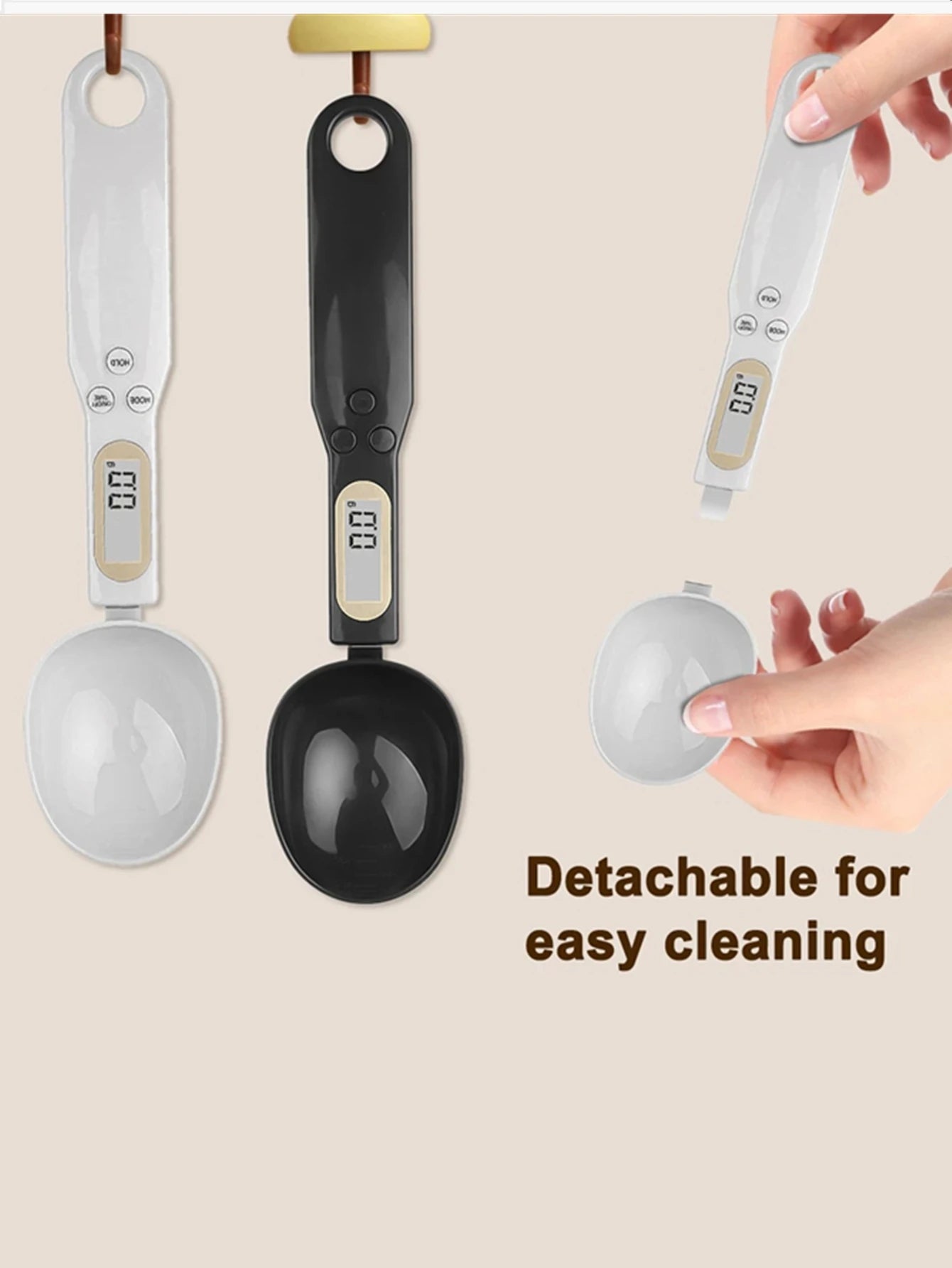 Digital Spoon Scale — 0.1g Precision for Coffee, Spices &amp; Baking