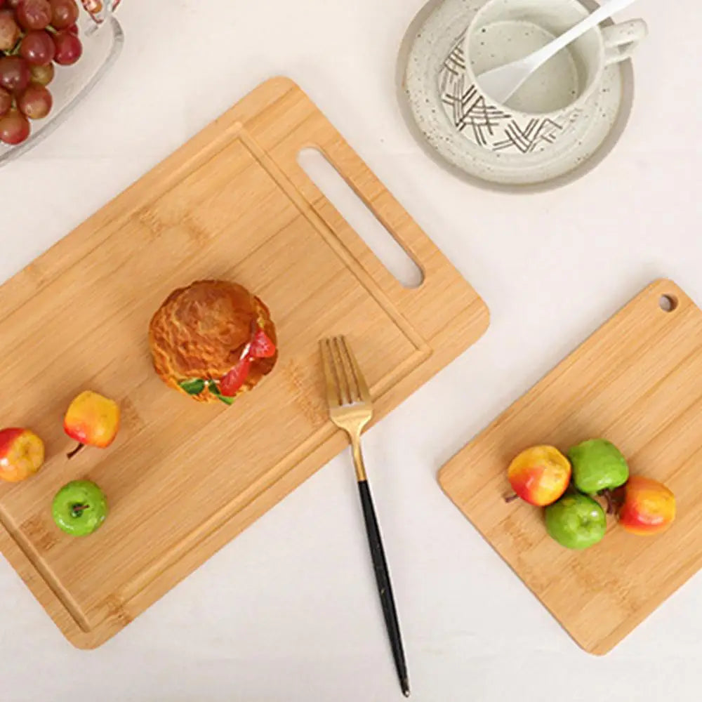 Natural Wooden Chopping & Serving Board (Double-Sided)