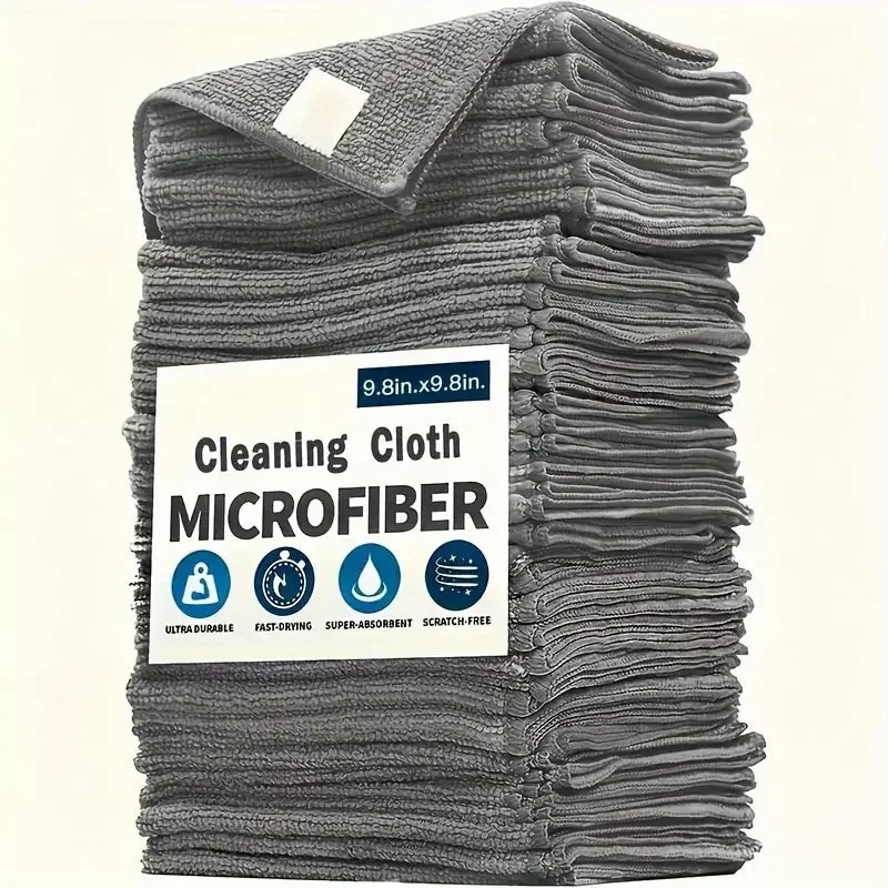 Reusable Microfiber Cleaning Cloths (Lint-Free)