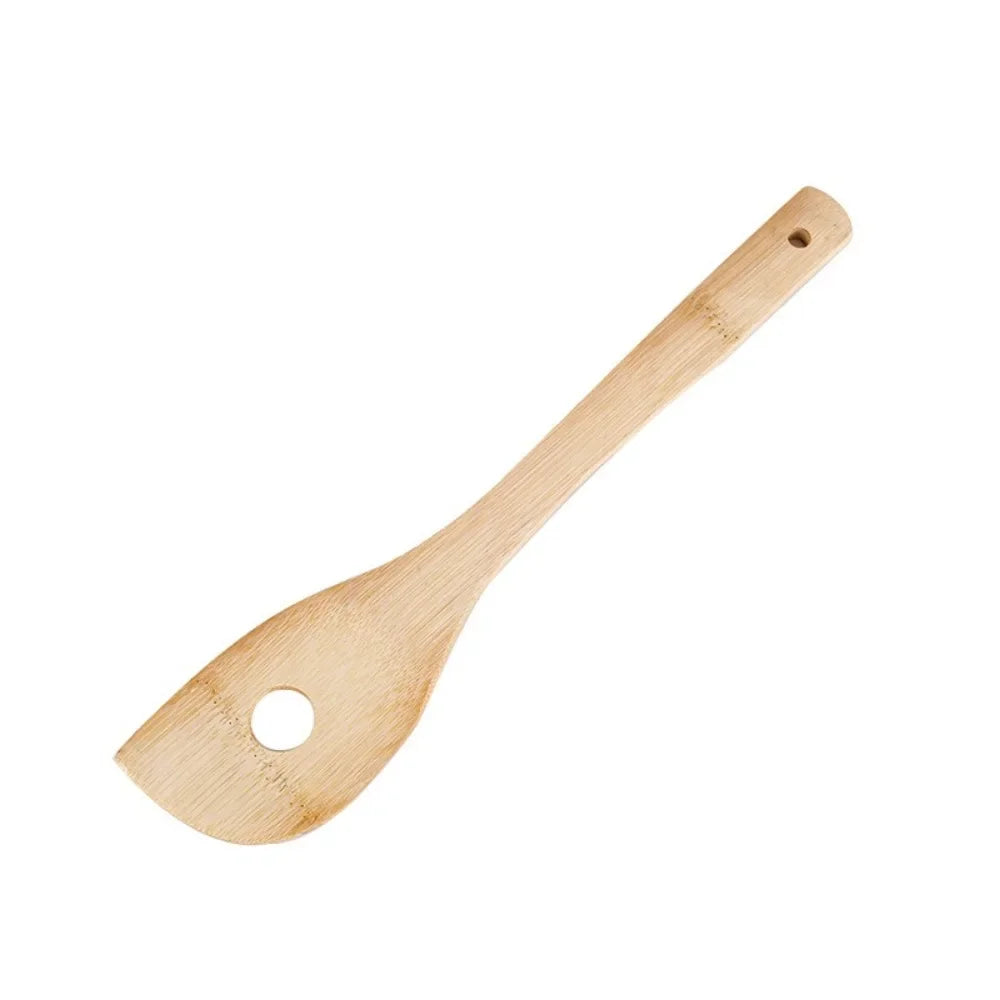 Bamboo Cooking Utensil Set — 3 Piece, Non-Stick Safe