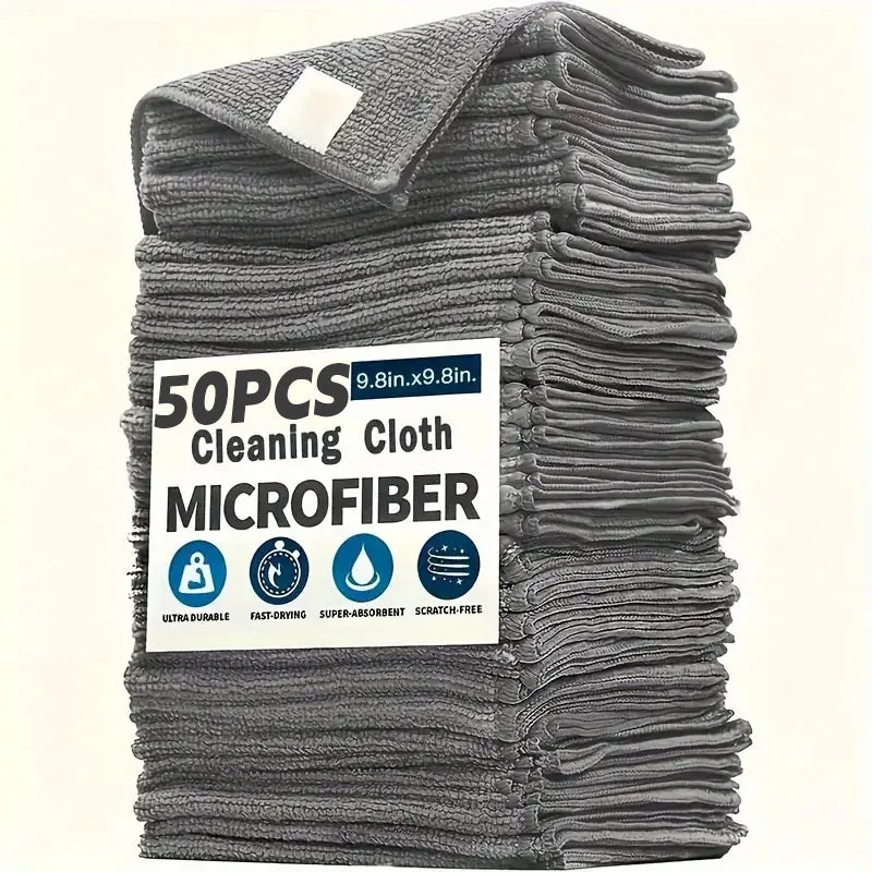 Reusable Microfiber Cleaning Cloths (Lint-Free)